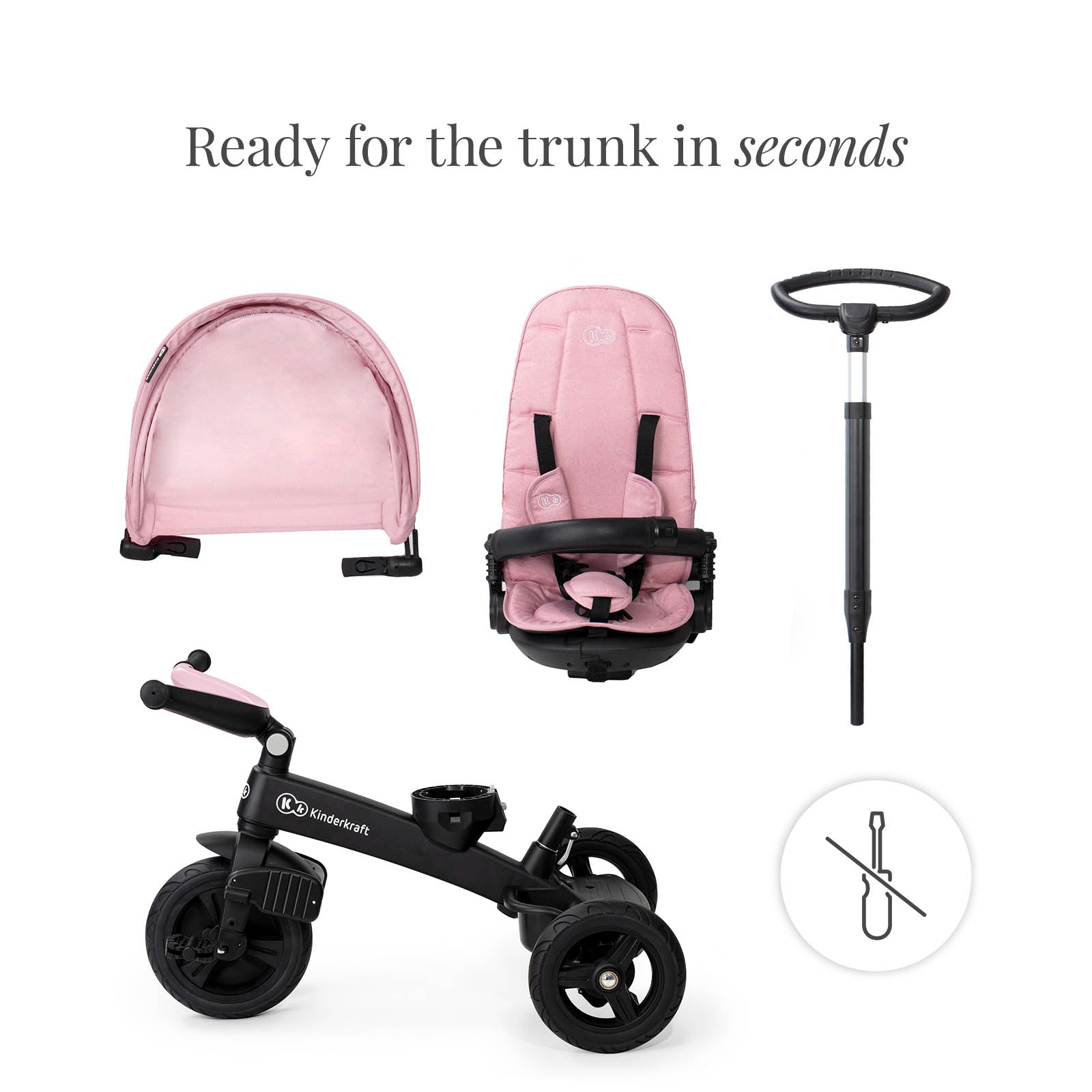 Kinderkraft EASYTWIST USA Mauvelous Pink (view 8)