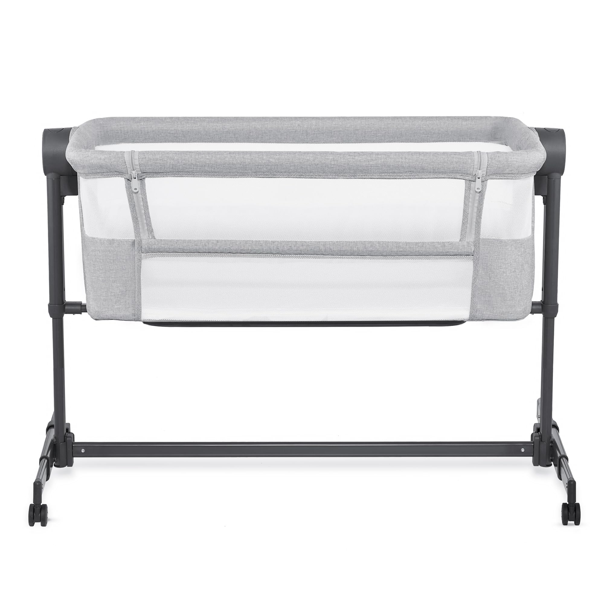 Kinderkraft Neste UP2 Bedside Crib & Co-Sleeper Bassinet, Adjustable 5-Stage Height with Breathable Mesh Sides, Newborn to 20 lbs