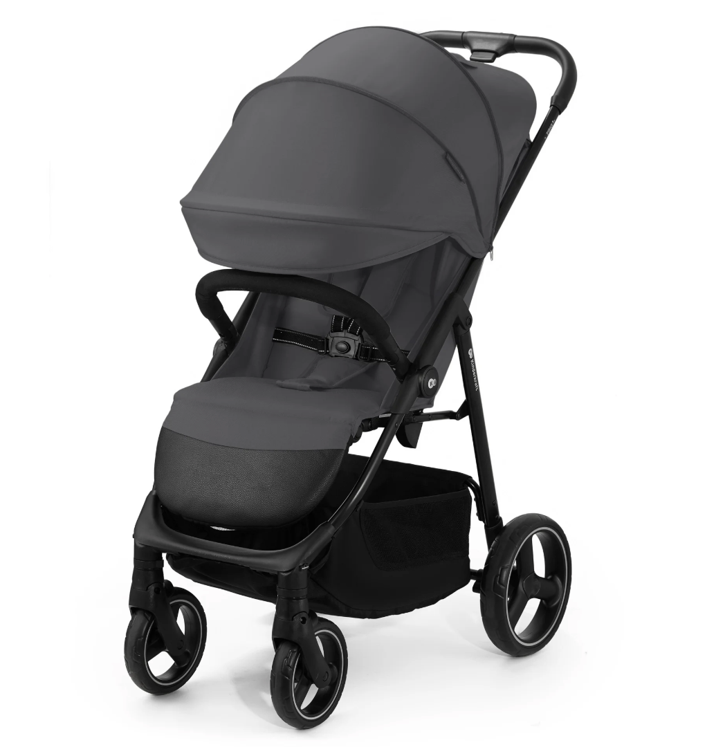 Kinderkraft Trig 3 Lightweight Compact Baby Stroller, Foldable Travel Stroller with One-Hand Fold & All-Wheel Suspension, Infant to Toddler, Up to 55 lbs
