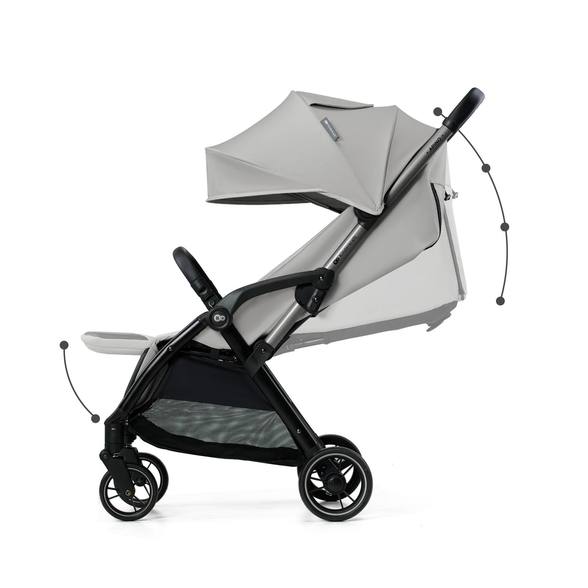 Kinderkraft APINO stroller Dove Grey