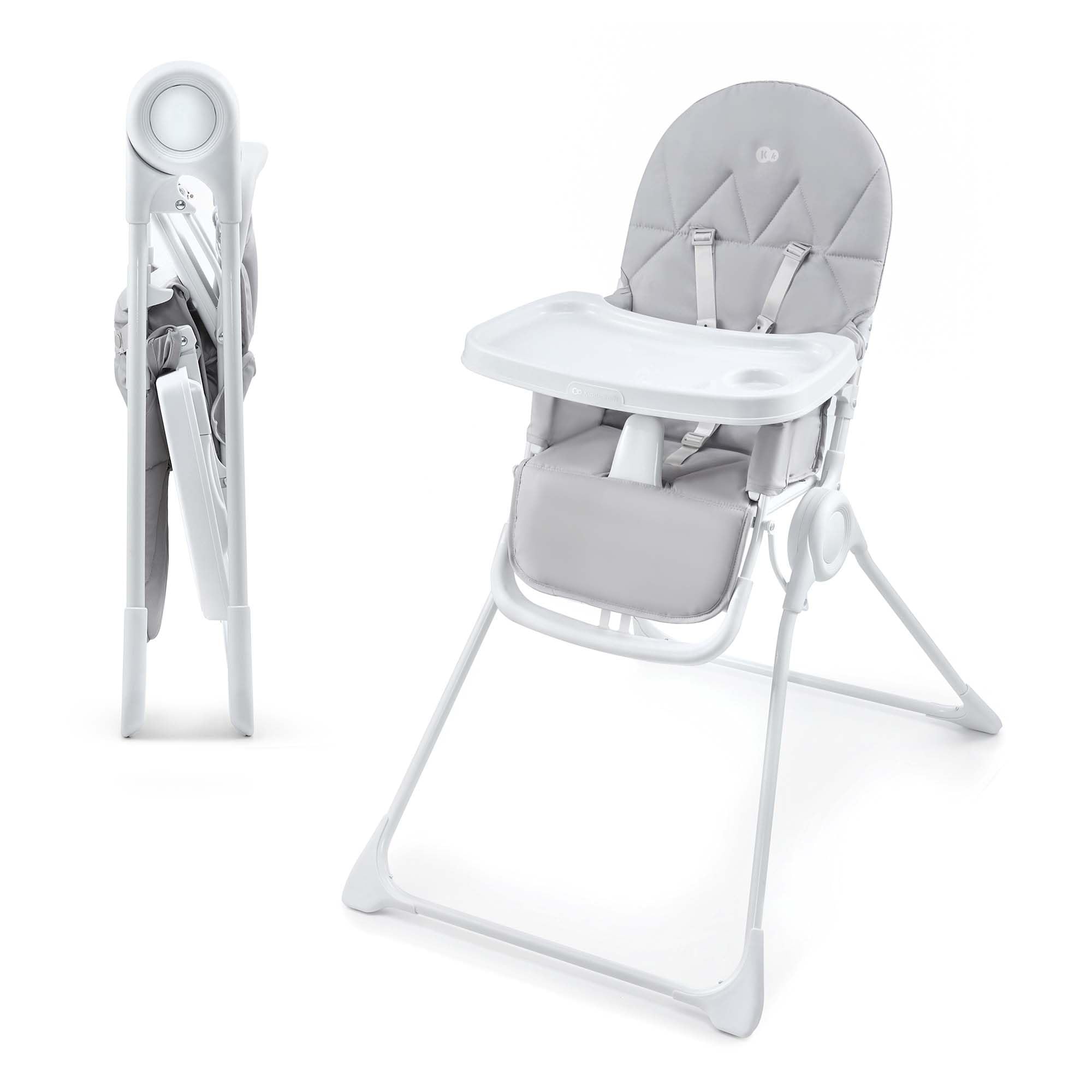 Kinderkraft BINCI Foldable Baby High Chair, Lightweight Space-Saving Toddler Feeding Chair, Only 11 lbs, 6 Months+