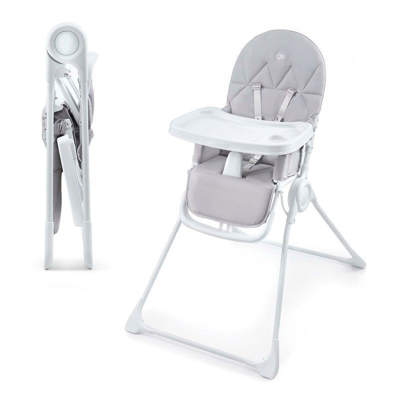 Kinderkraft BINCI Foldable Baby High Chair, Lightweight Space-Saving Toddler Feeding Chair, Only 11 lbs, 6 Months+