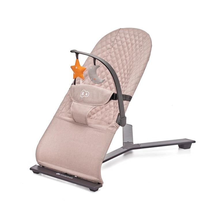 Kinderkraft MIMI Portable Baby Bouncer Seat with Self-Rocking Motion, Foldable Infant Bouncer for Newborn, Up to 13 lbs