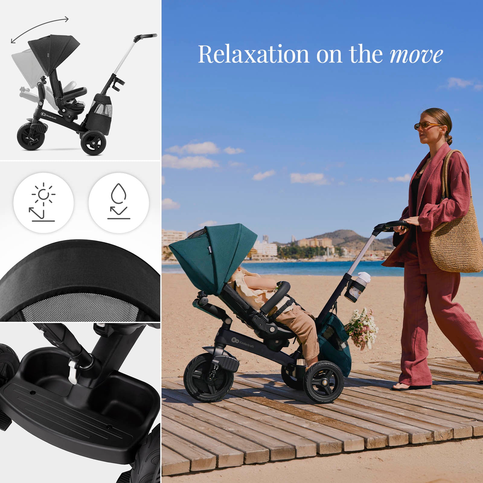Kinderkraft EASYTWIST USA Black (view 2)