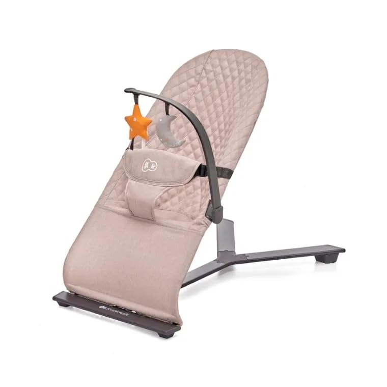 Kinderkraft MIMI Portable Baby Bouncer Seat with Self-Rocking Motion, Foldable Infant Bouncer for Newborn, Up to 13 lbs