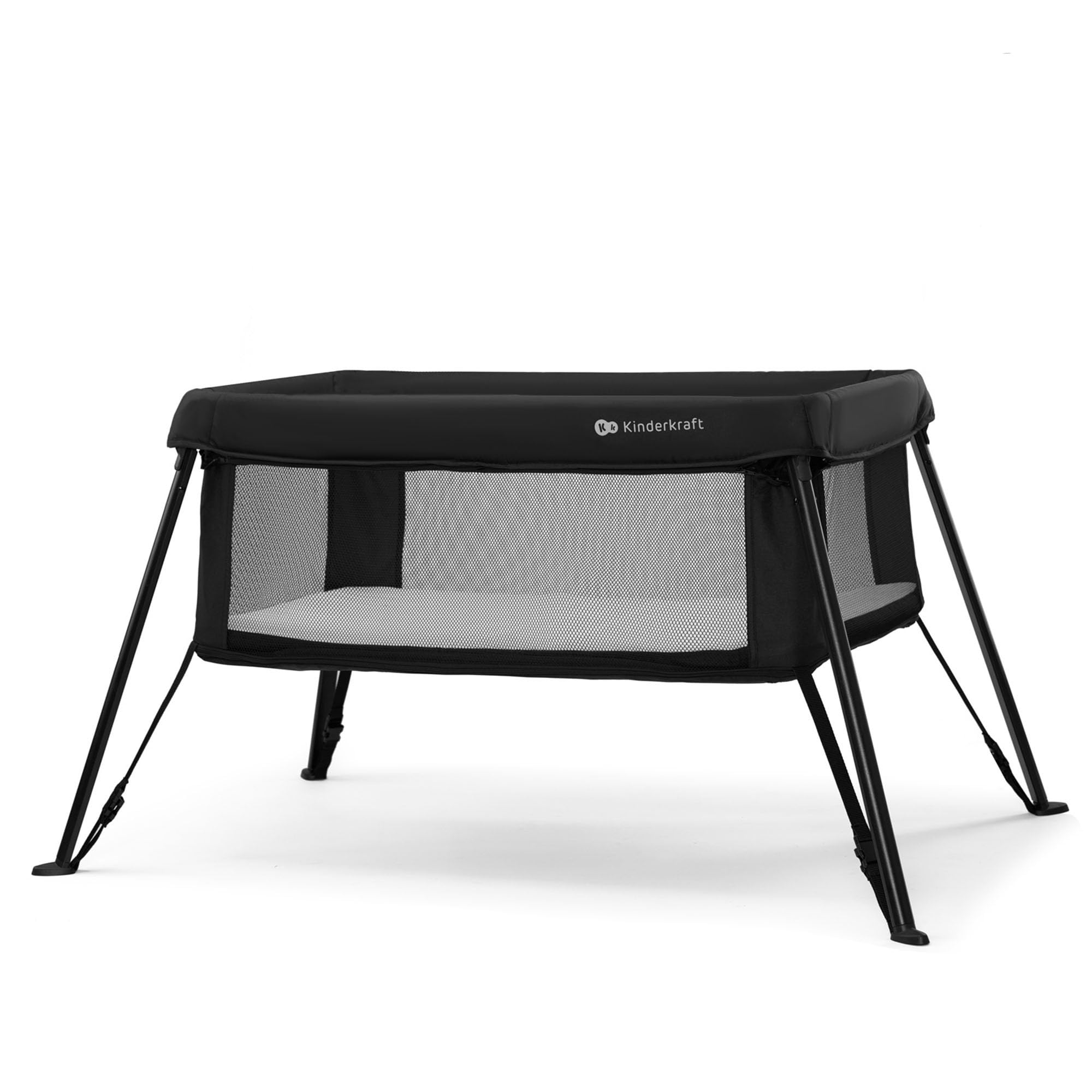 Kinderkraft Cami 3-in-1 Portable Travel Crib & Baby Playpen with Bassinet, Foldable Pack and Play for Newborn to 3 Years, Compact Fold