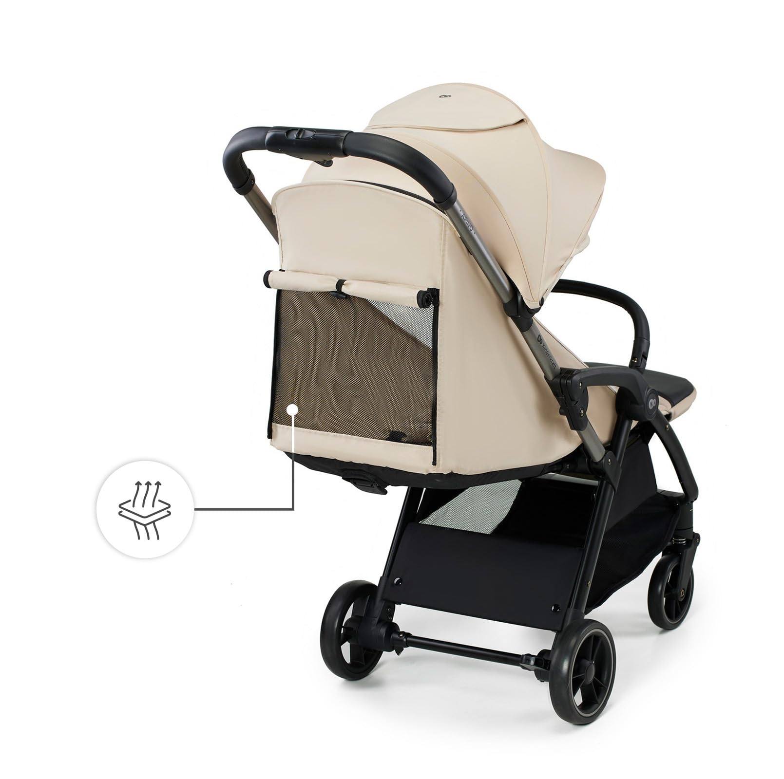 Kinderkraft APINO Compact Lightweight Baby Stroller, Auto-Fold Travel Stroller for Toddler, Only 16 lbs, Up to 48 lbs