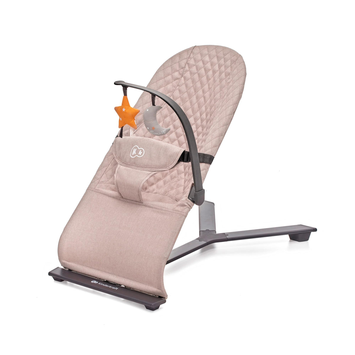 Kinderkraft Mimi Portable Baby Bouncer Seat with Self-Rocking Motion, Foldable Infant Bouncer for Newborn, Up to 13 lbs