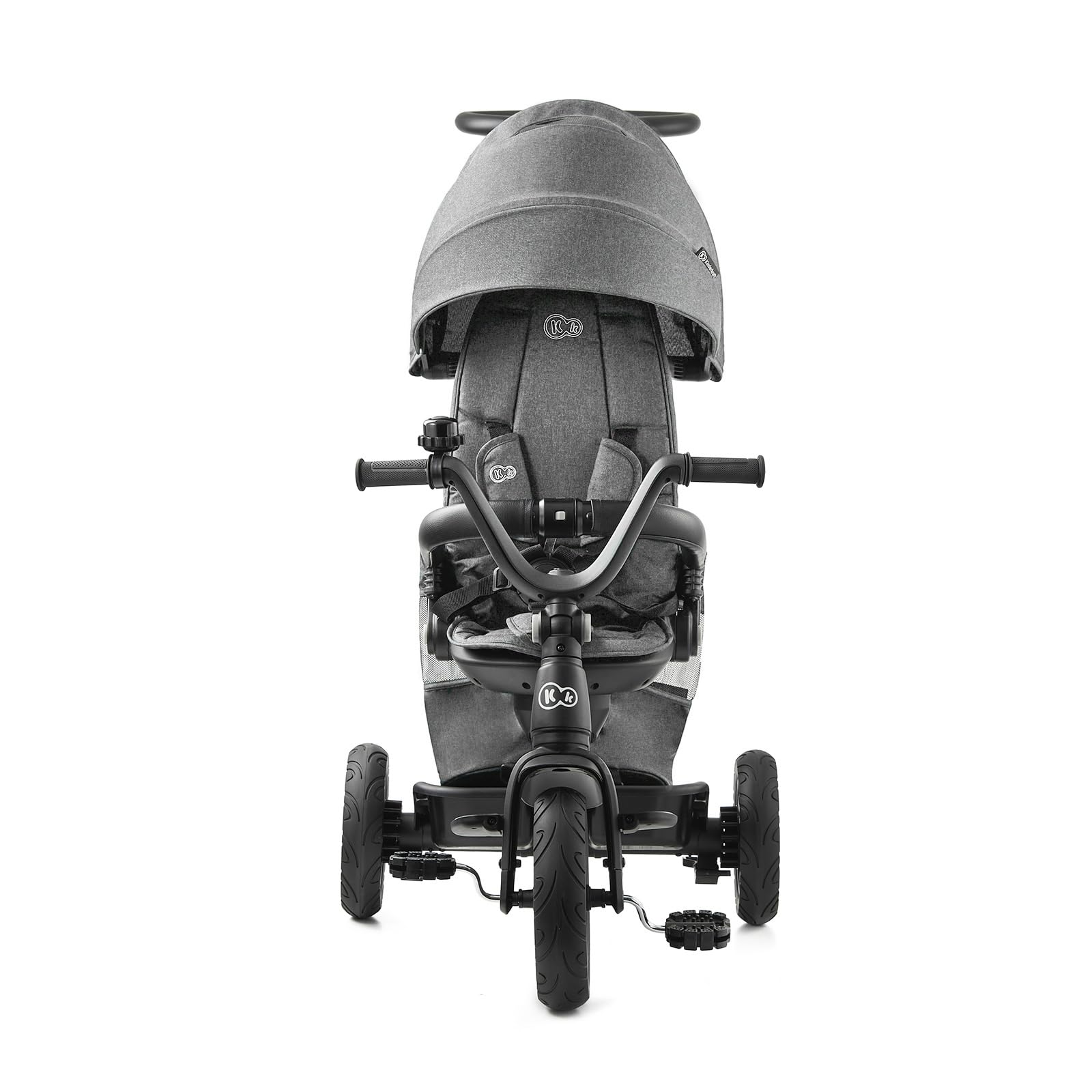 Kinderkraft EasyTwist 5-in-1 Convertible Toddler Tricycle & Baby Trike with 360° Swivel Seat, Parent Push Handle, 9 Months to 5 Years